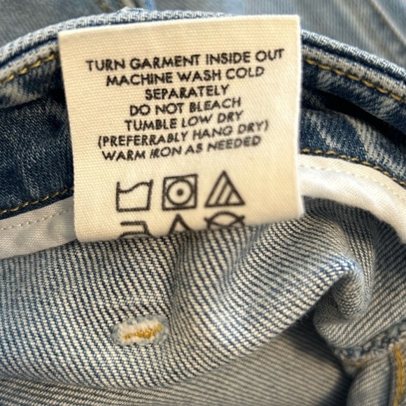 Porter Blue High Rise “The Wanderer Flare” with Sailor Patch Pockets, Size 28 - Picture 12 of 13